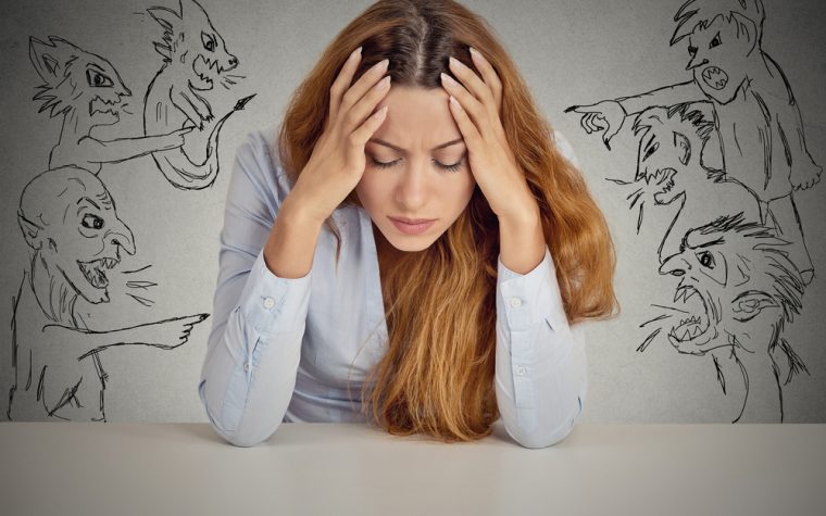 Negative thoughts increase stress in fibromyalgia patients.